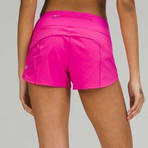 Lululemon Speed Up Short 4"- Pink Highlight